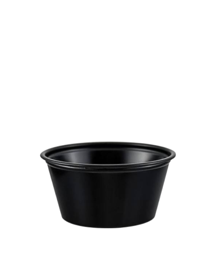 2 oz portion cup black